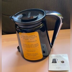 New Keurig 2.0 Insulated Coffee Carafe Pot Universal Pitcher K-Carafe Black Silv